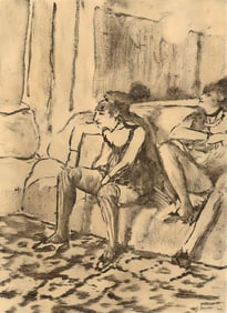 Edgar Degas, Deux Femmes, E. Degas Monotypes, Limited Edition Monotype