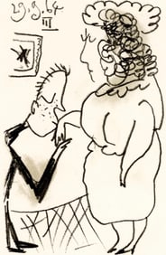 Pablo Picasso, 29.9.64. III (Cramer 148), Le Gout du Bonheur, Limited Edition Mixed Media Lithograph