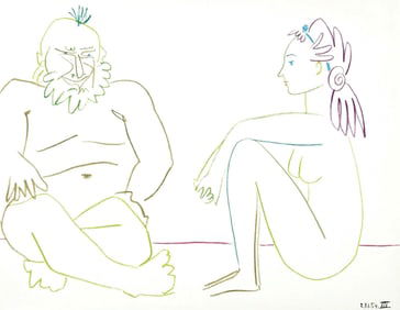 Pablo Picasso, Composition, La Comedie Humaine, Verve, Revue Artistique et Litteraire, Limited