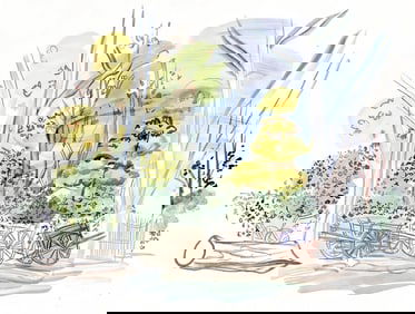 Raoul Dufy, Le cimetiere des carrioles, Vacances forcees