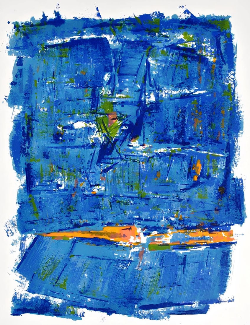 Orlando Pelayo, Composition, Œuvres completes d'Albert Camus, Limited Edition Lithograph (1 of 4)