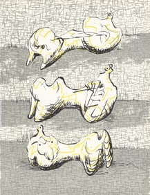 Henry Moore, Composition (Cramer 182), XXe siecle, Limited Edition Lithograph