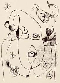 Joan Miro, Composition, The Prints of Joan Miro, Limited Edition Etching