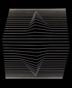 Victor Vasarely, Composition, Ondulatoires, Limited Edition Heliogravure