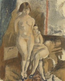 Jules Pascin, Les deux modeles, Pascin, Limited Edition Lithograph