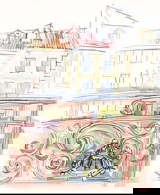 Raoul Dufy, La fenetre de Dufy a Aspet, Vacances forcees