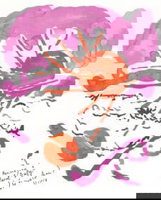 Andre Marchand, Composition, Lettre a mon peintre Raoul Dufy, Limited Edition Lithograph