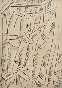 Fernand Leger, Les Foreurs, Dessins de Guerre 1915-16, Limited Edition Lithograph