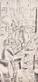 Fernand Leger, Soldats dans un abri, Dessins de Guerre 1915-16, Limited Edition Lithograph