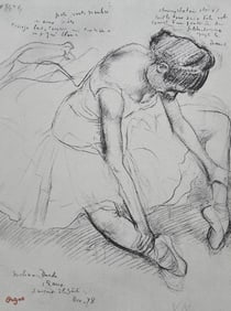 Edgar Degas, Melina Darde, Ten Ballet Sketches, Limited Edition Lithograph