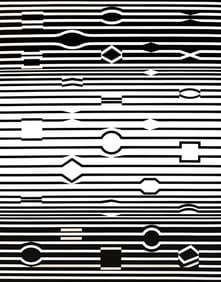 Victor Vasarely, Composition, Ondulatoires, Limited Edition Heliogravure