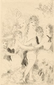 Marie Laurencin, La Ronde, Dix filles dans un pre, Limited Edition Etching