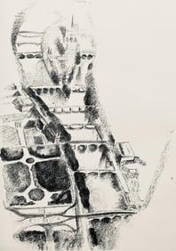 Robert Delaunay, La Seine et l'ile de la Cite (Habasque 720-728), Allo! Paris!, Limited Edition