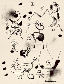 Joan Miro, Composition, The Prints of Joan Miro, Limited Edition Etching