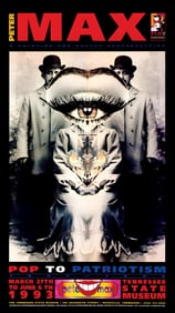 Peter Max, Tennessee State Museum, 1993, Hand Signed, Official Edition Offset Lithograph