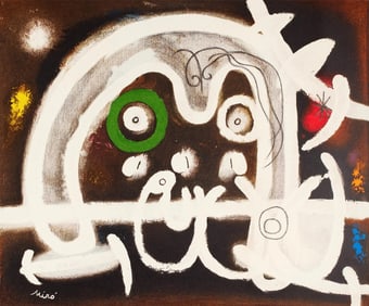 Joan Miro, Composition, Limited Edition Lithograph