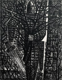 Marcel Gromaire, La Foret En Marche, Scene XXIII, Shakespeare, Macbeth, Eaux-fortes de Gromaire,