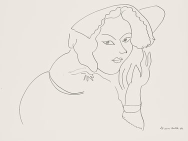 Henri Matisse, Serie I, var. 9 (Duthuit 9), Henri Matisse, Dessins, Themes et variations, Limited