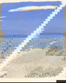 Maurice Brianchon, Voyage du Vin, Vins, Fleurs et Flammes, Limited Edition Lithograph