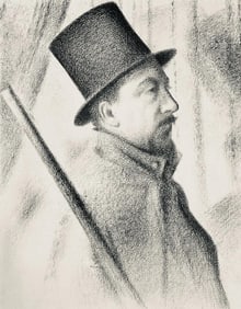 Georges Seurat, Portrait de Paul Signac, Seurat, Limited Edition Lithograph