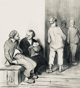 Honore Daumier, Composition, Honore Daumier, Law and Justice, Limited Edition Lithograph