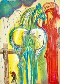 Salvador Dali, Le Centurion, Les Chevaux de Dali, Fac-simile Signed, Limited Edition Lithograph
