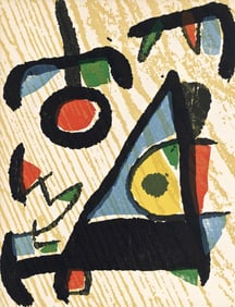 Joan Miro, Composition (Dupin 1291), Miro Graveur, Limited Edition Woodcut