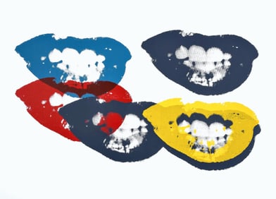 Andy Warhol, I love your kiss forever, Official Limited Edition, Sunday B. Morning, Silkscreen