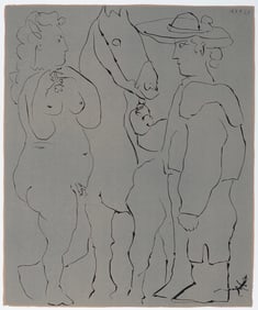 Pablo Picasso, Picador, Femme at Cheval (Orozco 214), Grabados al linoleo, Limited Edition Linocut