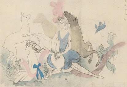 Marie Laurencin, Composition, Les Biches, Limited Edition Lithograph