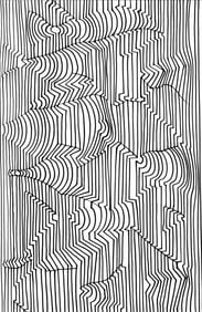 Victor Vasarely, Composition, Ondulatoires, Limited Edition Heliogravure