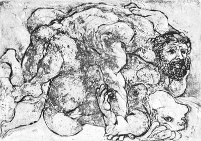 Pablo Picasso, Le Viol VII, Suite Vollard, Fac-simile Signed, Limited Edition Lithograph