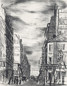 Moise Kisling, Montparnasse, A La gloire a Paris, Limited Edition Etching