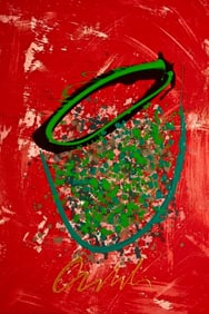 Dale Chihuly, Composition, Baskets Series, Limited Edition Mixed Media Lithograph