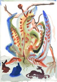 Salvador Dali, Le Purgatoire XXIII (Michler/Lopsinger 1039-1138; Field 189-200), La Divine Comedie,