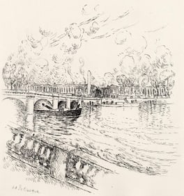 Henri Lebasque, Quai d'Orsay, A La gloire a Paris, Limited Edition Etching