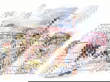 Raoul Dufy, A la batteuse, Vacances forcees