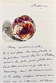 Edouard Manet, Composition, Edouard Manet, Letters with Aquarelles, Limited Edition Lithograph