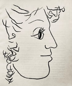 Andre Marchand, Composition, pierre a feu provence noire, Limited Edition Lithograph