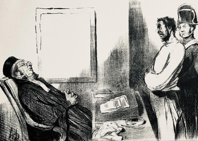 Honore Daumier, Composition, Honore Daumier, Law and Justice, Limited Edition Lithograph