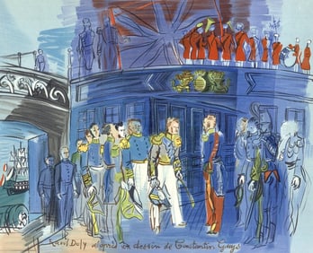 Raoul Dufy, Le Prince de Joinville recu a bord d'une fregate anglaise, Lettre a mon peintre Raoul