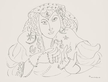 Henri Matisse, Serie I, var. 7 (Duthuit 9), Henri Matisse, Dessins, Themes et variations, Limited
