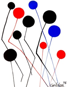 Alexander Calder, The Blue Balloon, Spanish Refugee Aid, Limited Edition Lithograph