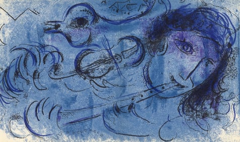 Marc Chagall, Composition (Mourlot 192-207; Cramer 34), Limited Edition Lithograph