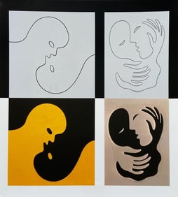 Victor Vasarely, Composition, Graphismes III, Limited Edition Heliogravure