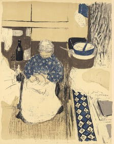 Edouard Vuillard, La Cuisiniere, L'œuvre grave de Vuillard, Limited Edition Lithograph