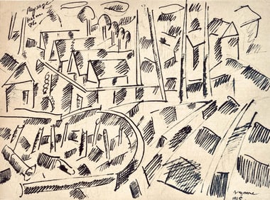 Fernand Leger, Aux alentours de Verdun, Dessins de Guerre 1915-16, Limited Edition Lithograph