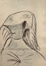 Pablo Picasso, Composition, Carnet de dessins de Picasso, Cahiers d'Art, Limited Edition Lithograph