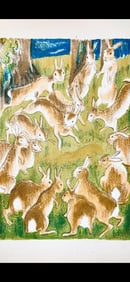 Maurice Mourlot, Composition, de Goupil a Margot, Histoires De Betes, Limited Edition Lithograph