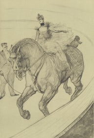 Henri de Toulouse-Lautrec, Travail sans selle, The Circus by Toulouse-Lautrec, Limited Edition